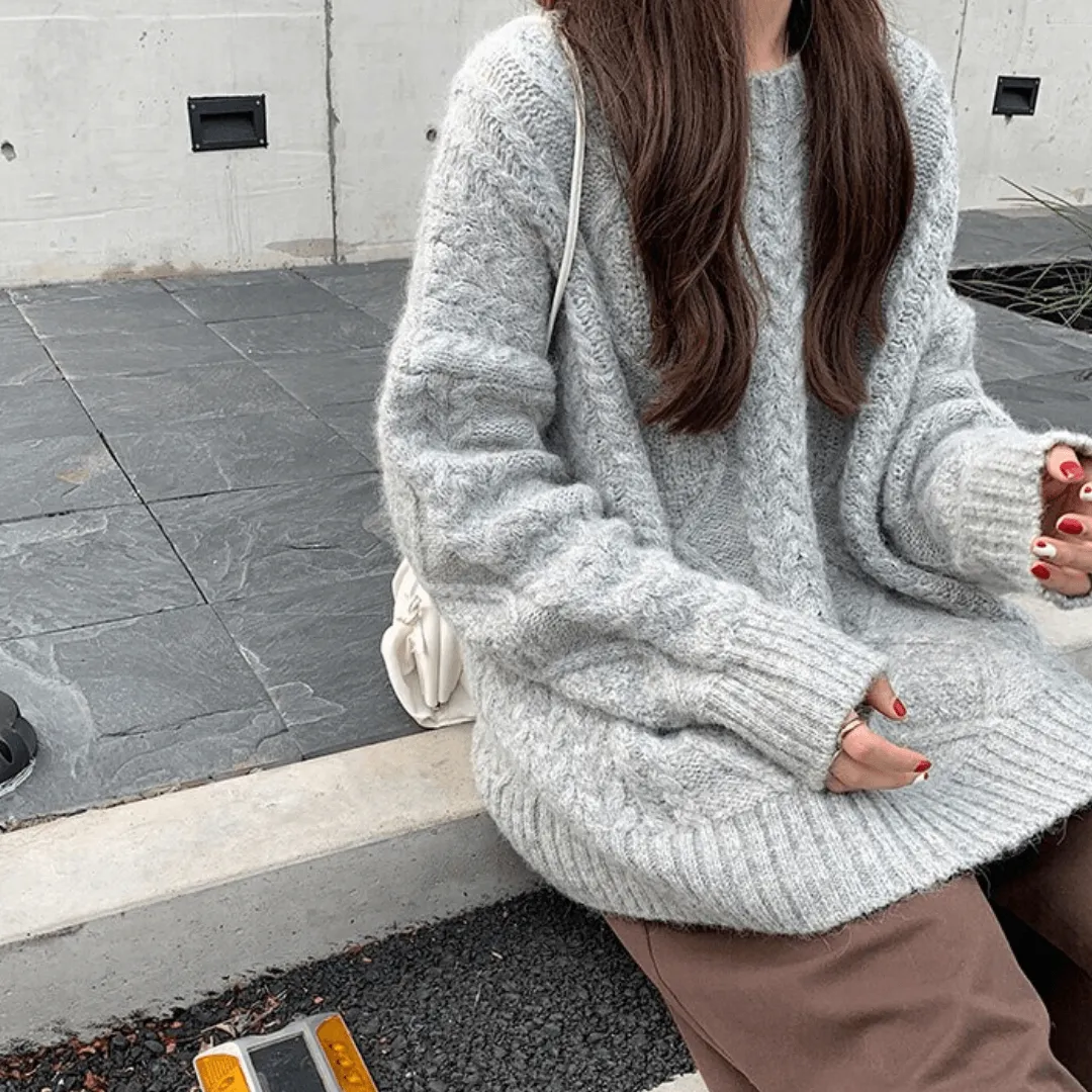 Oversized Cable Knit Sweater