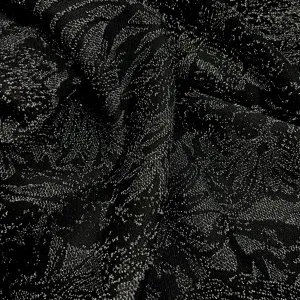 Party Flowers | Metallic Lurex Glitter Ponte Roma