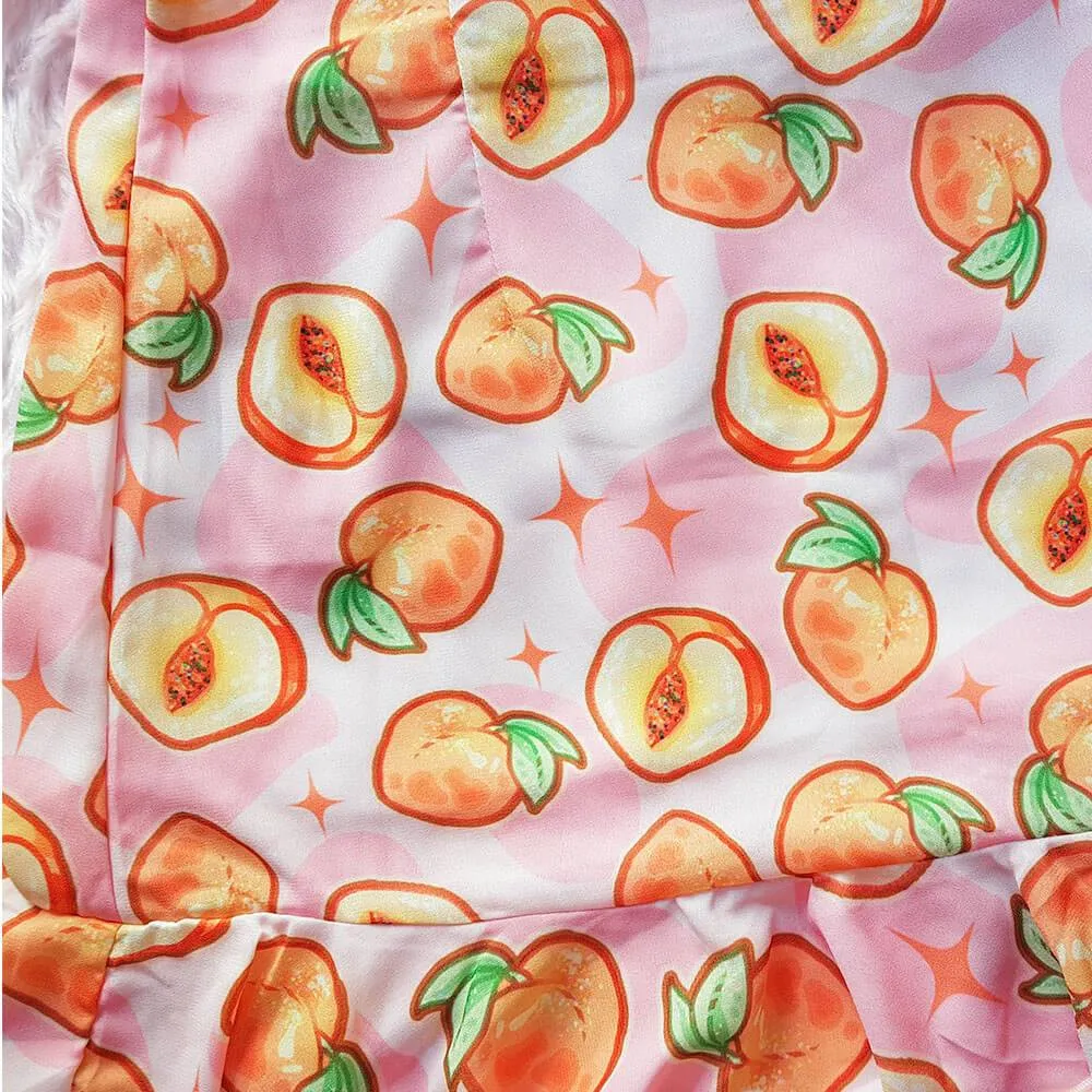 Peachy Keen! Chiffon Mini Skirt 🍑