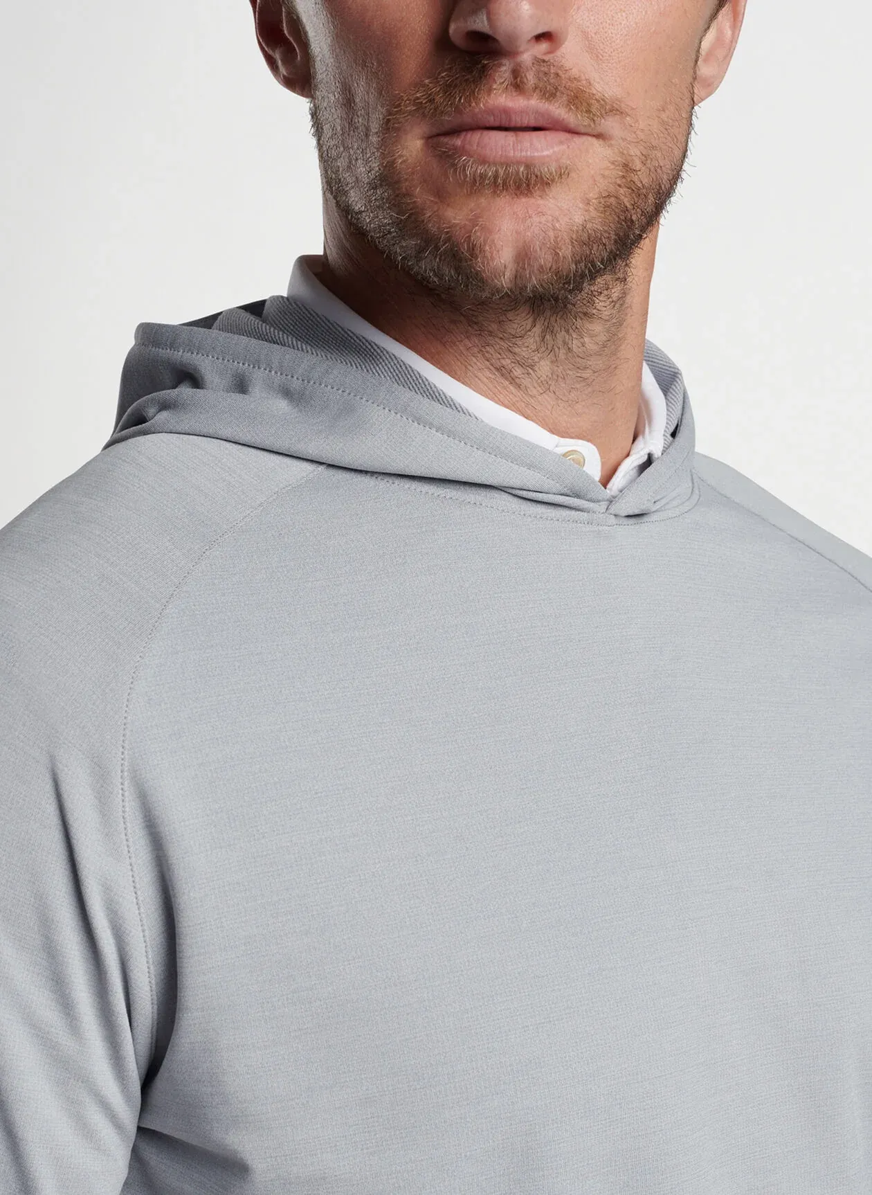 Peter Millar Mens Classic Fit Pine Performance Hoodie - GALE