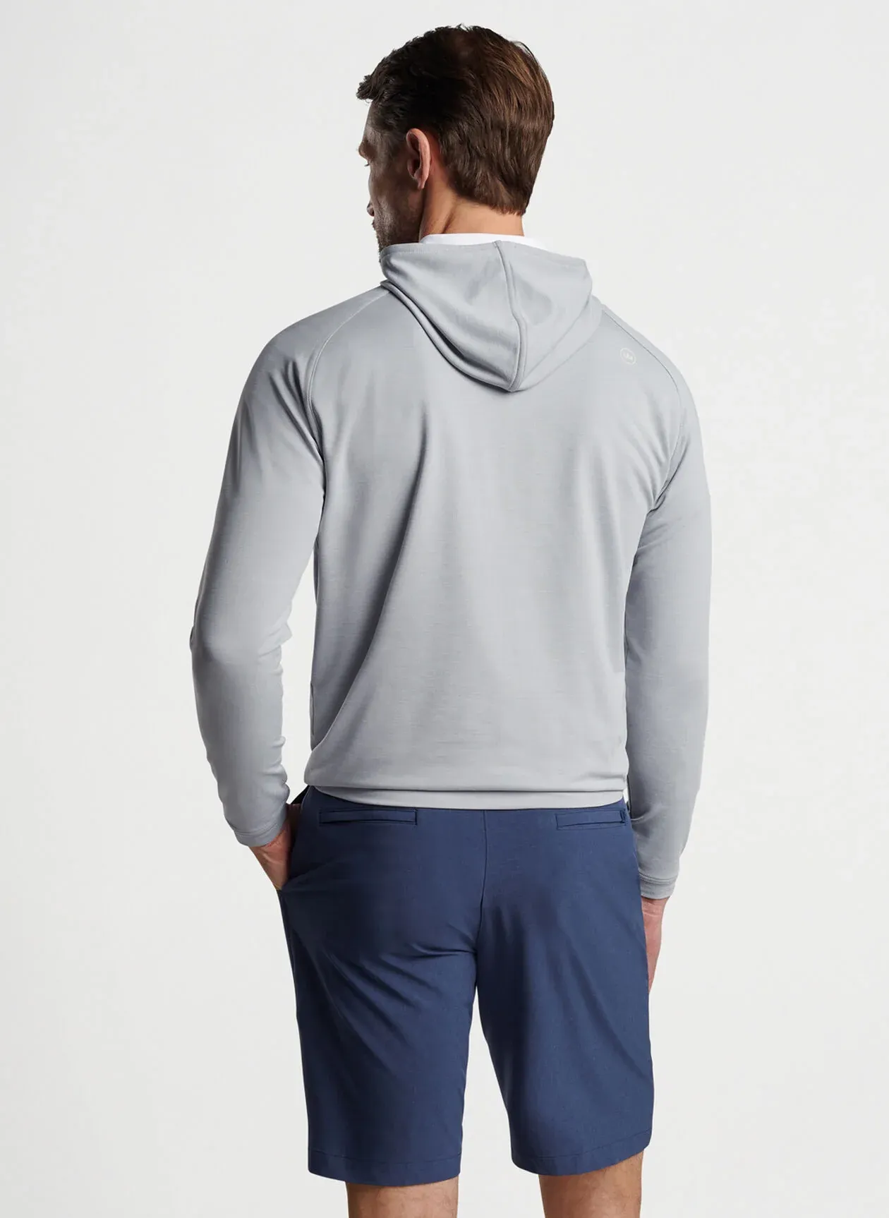 Peter Millar Mens Classic Fit Pine Performance Hoodie - GALE