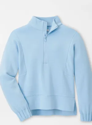 Peter Millar Womens Flora Knit Half Zip Pullover - COTTAGE BLUE