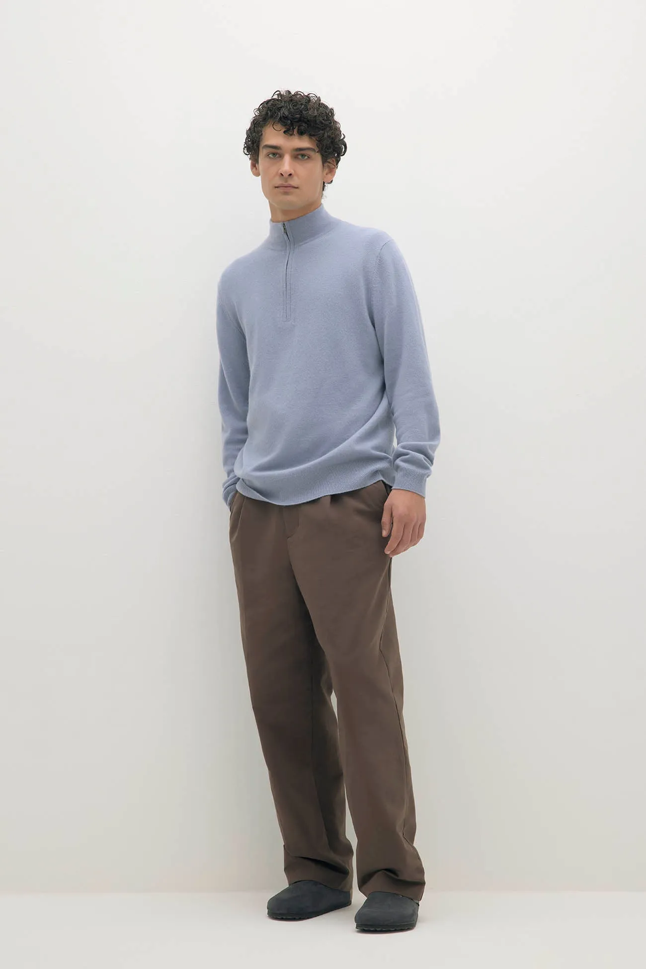 PHILLIP QUARTER-ZIP CASHMERE SWEATER