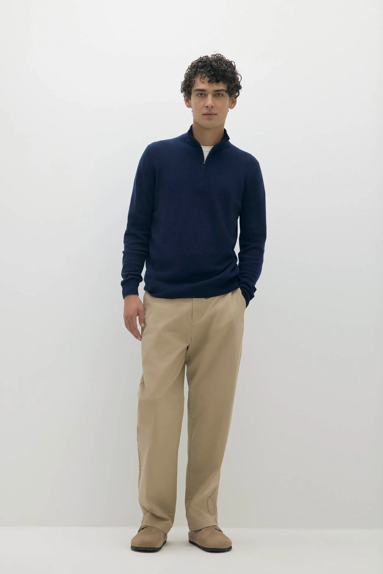 PHILLIP QUARTER-ZIP CASHMERE SWEATER