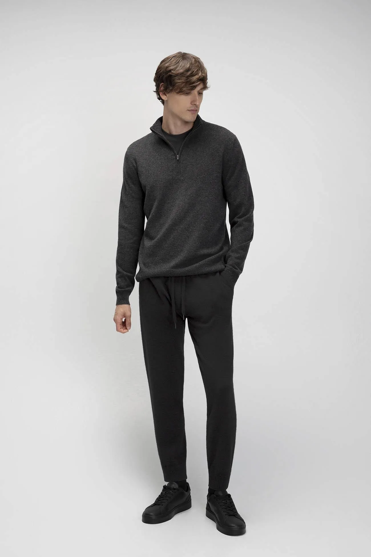 PHILLIP QUARTER-ZIP CASHMERE SWEATER