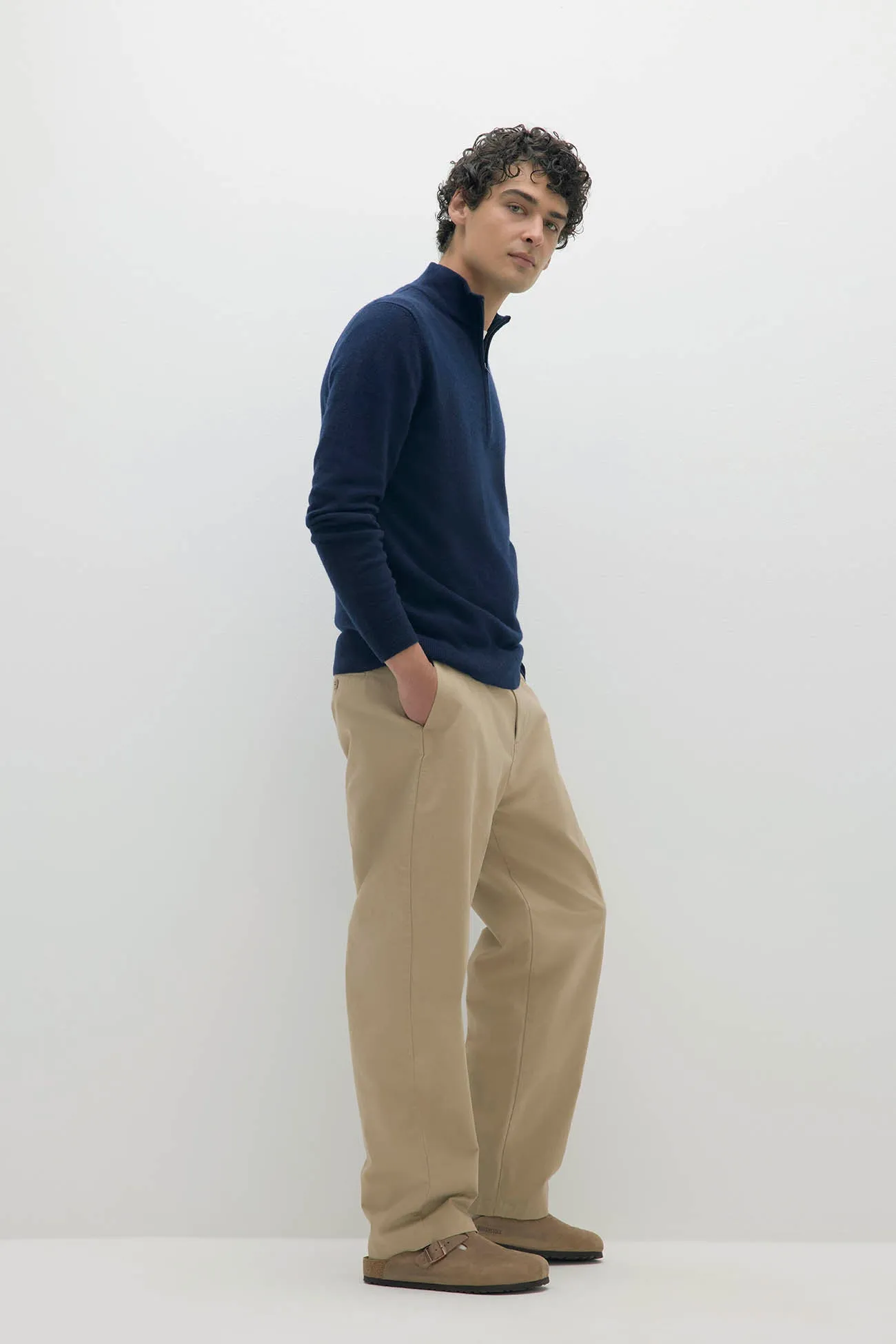 PHILLIP QUARTER-ZIP CASHMERE SWEATER