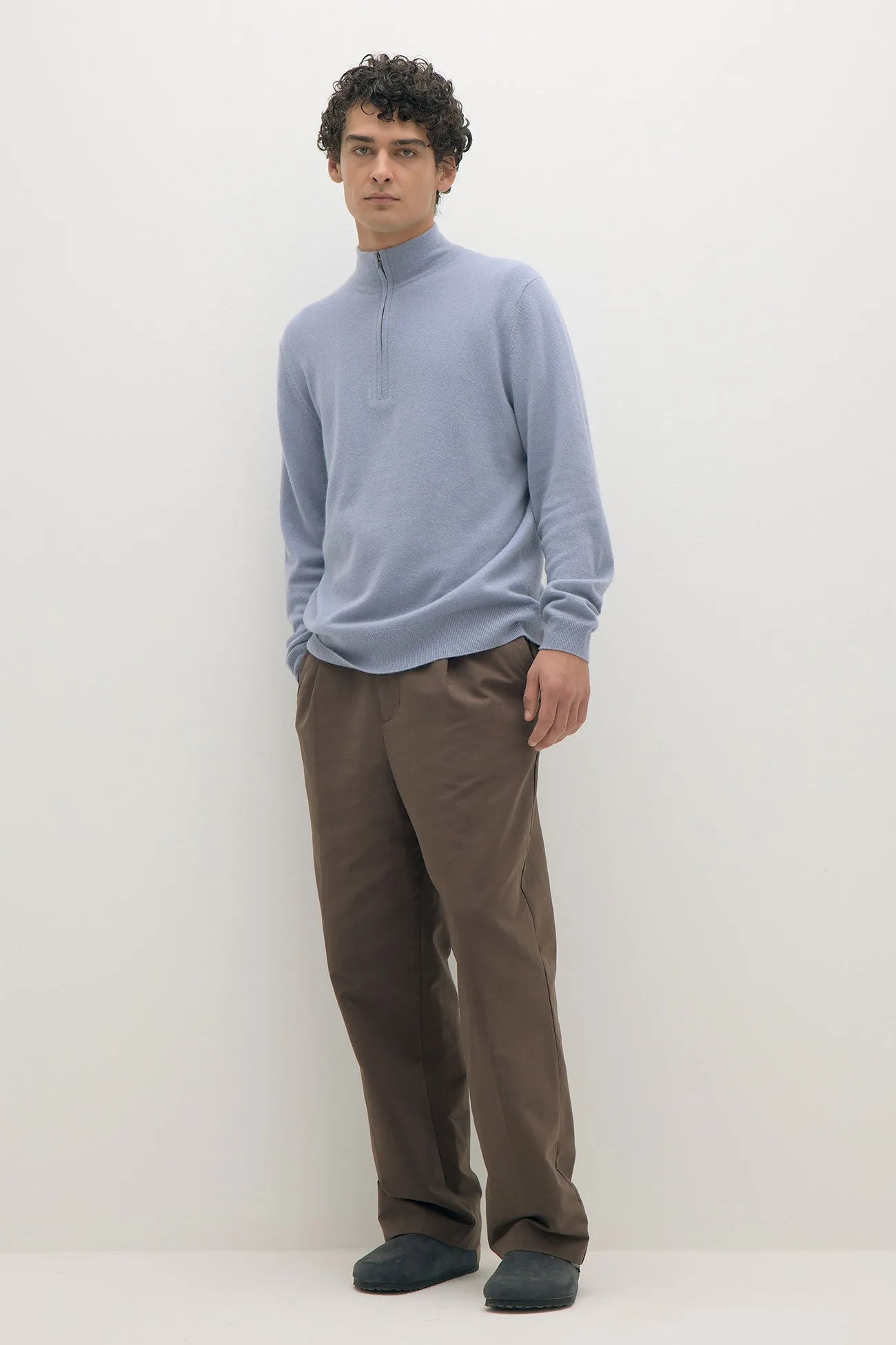 PHILLIP QUARTER-ZIP CASHMERE SWEATER