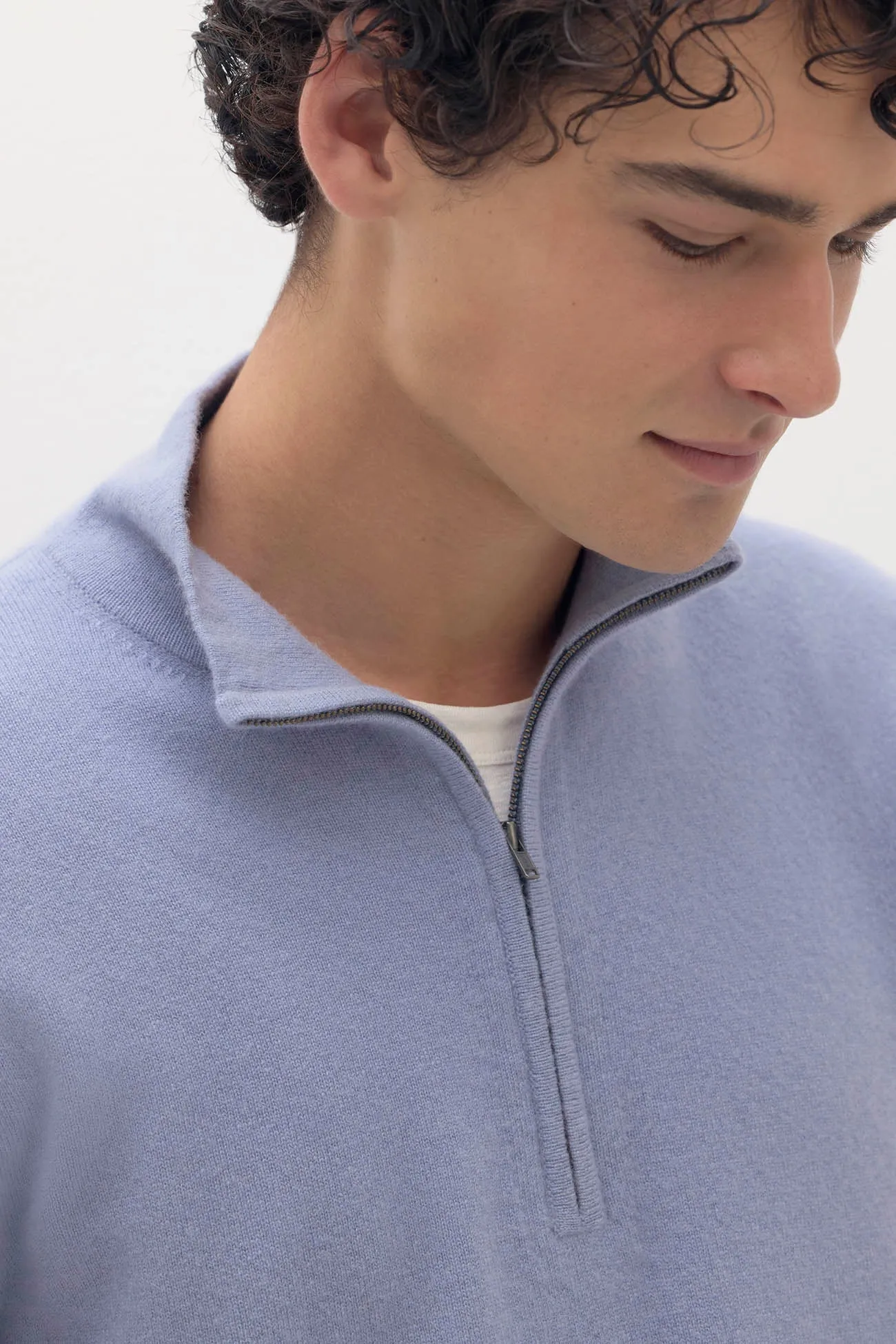 PHILLIP QUARTER-ZIP CASHMERE SWEATER