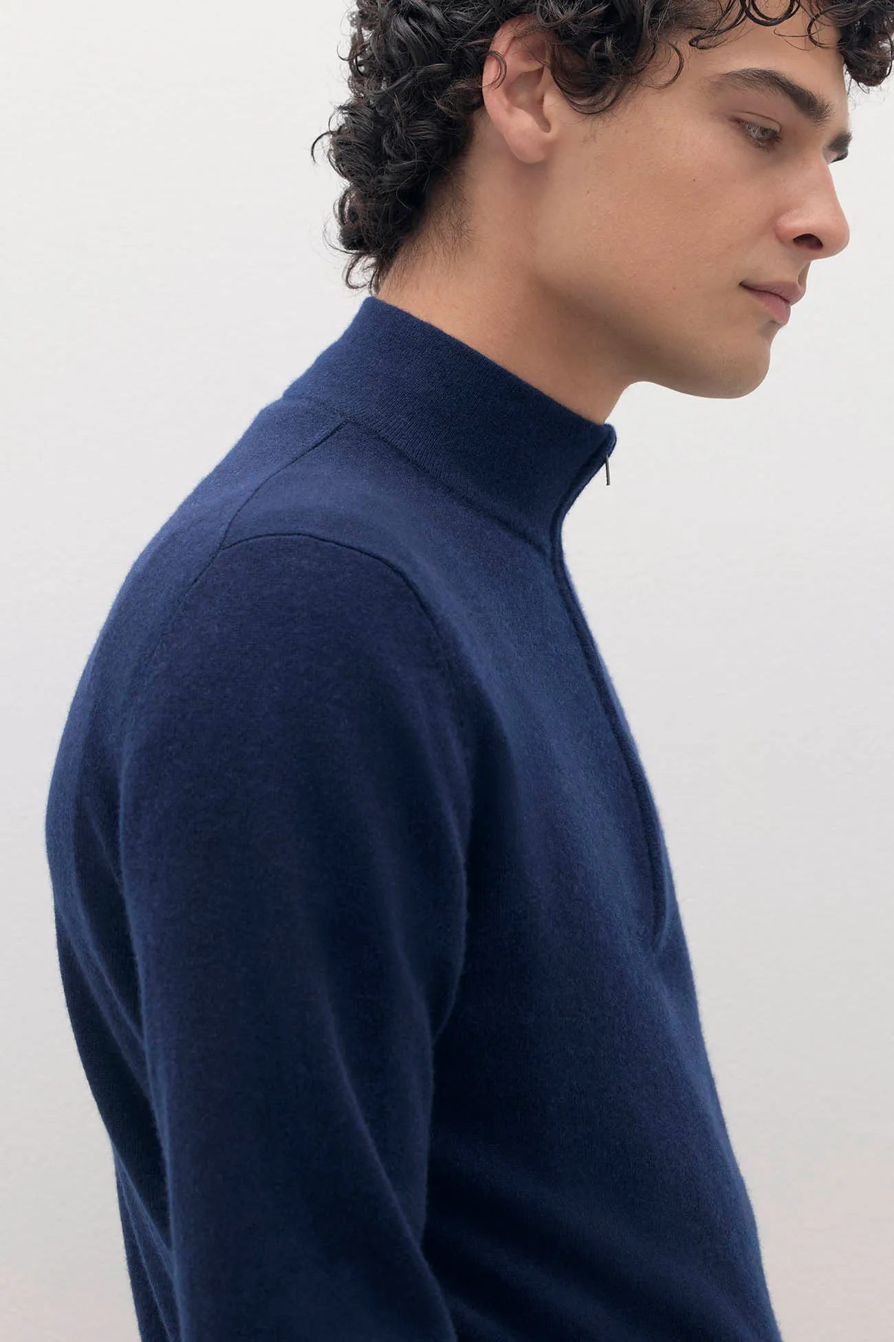 PHILLIP QUARTER-ZIP CASHMERE SWEATER