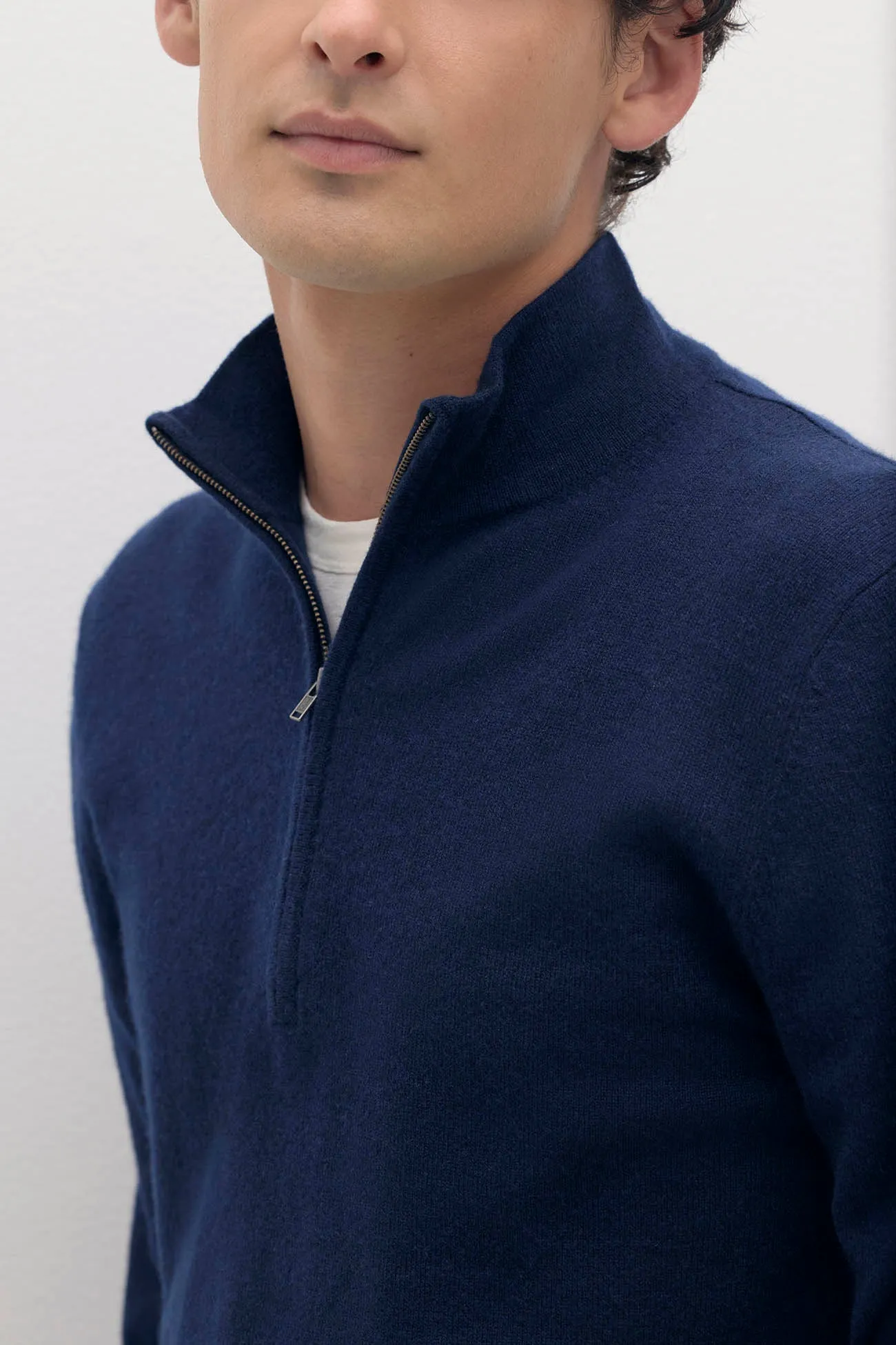 PHILLIP QUARTER-ZIP CASHMERE SWEATER