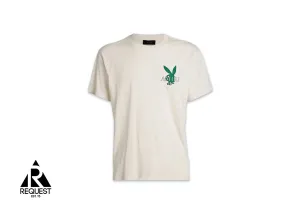Playboy Bunny Logo Tee "Off-White/Green/Multi"