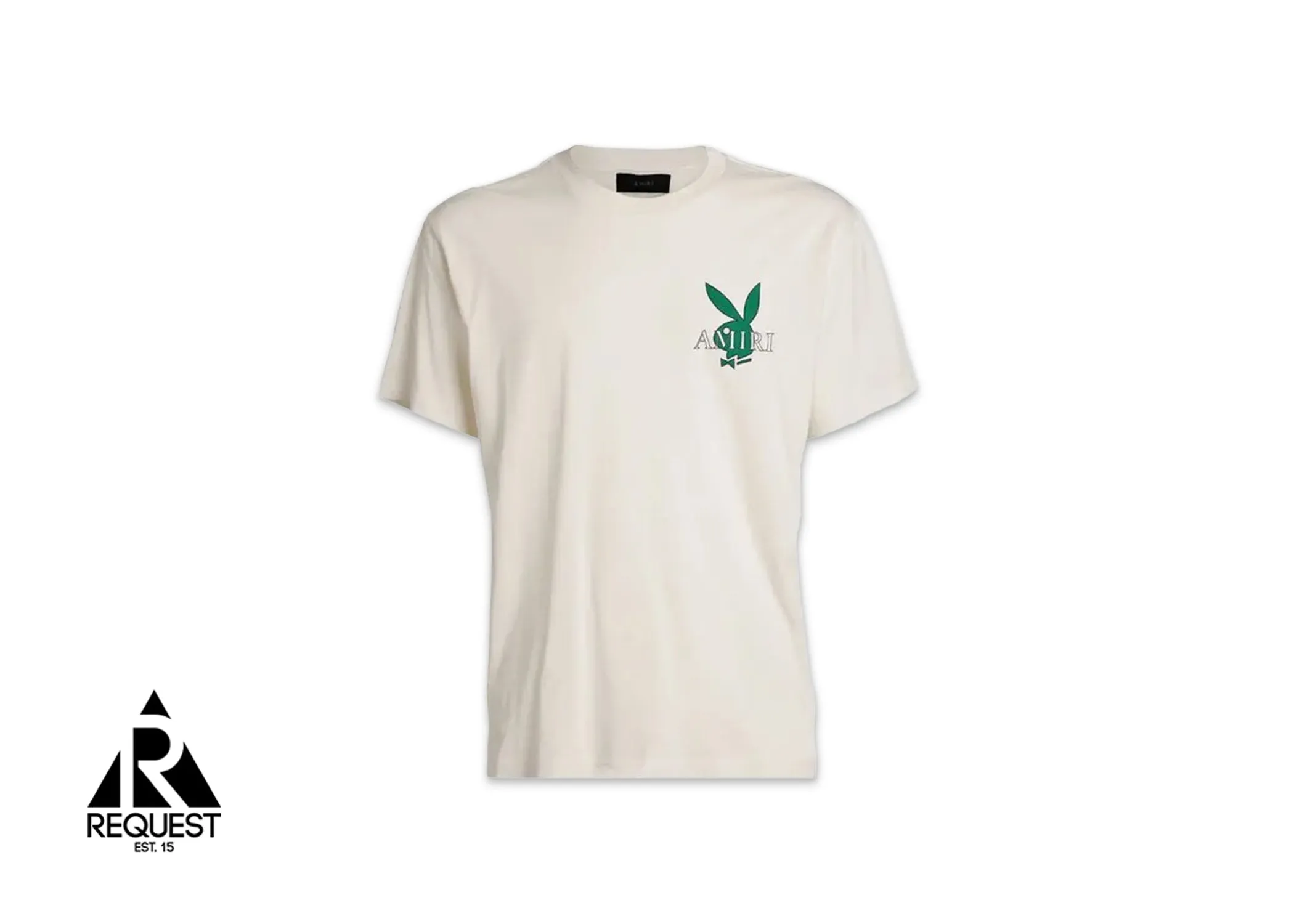 Playboy Bunny Logo Tee "Off-White/Green/Multi"