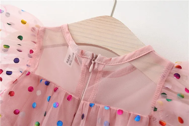 Polka Dot Pink Baby Girl Dress