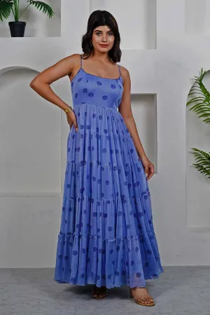 Printed Tiered Maxi Dress