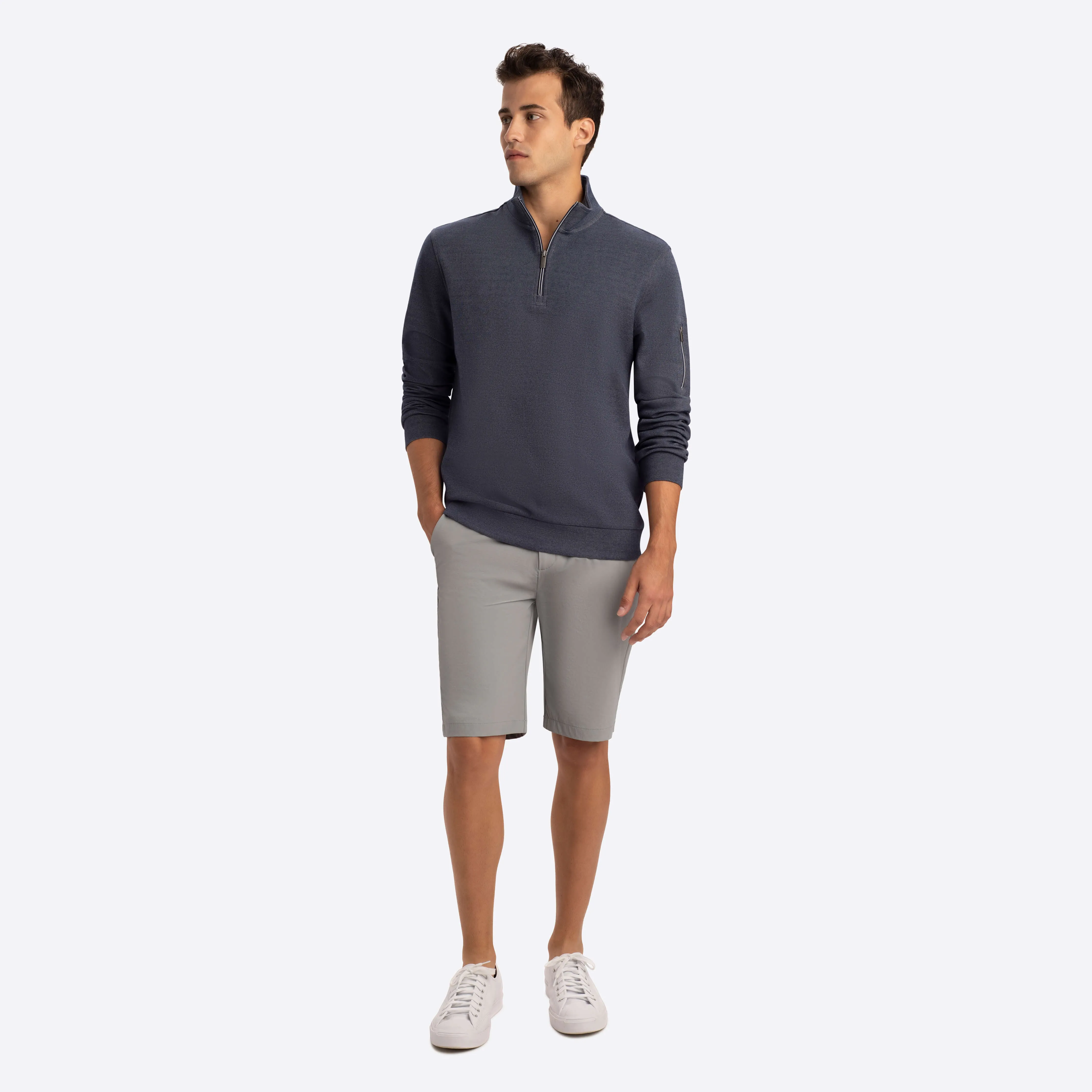 Quarter Zip Mock Neck