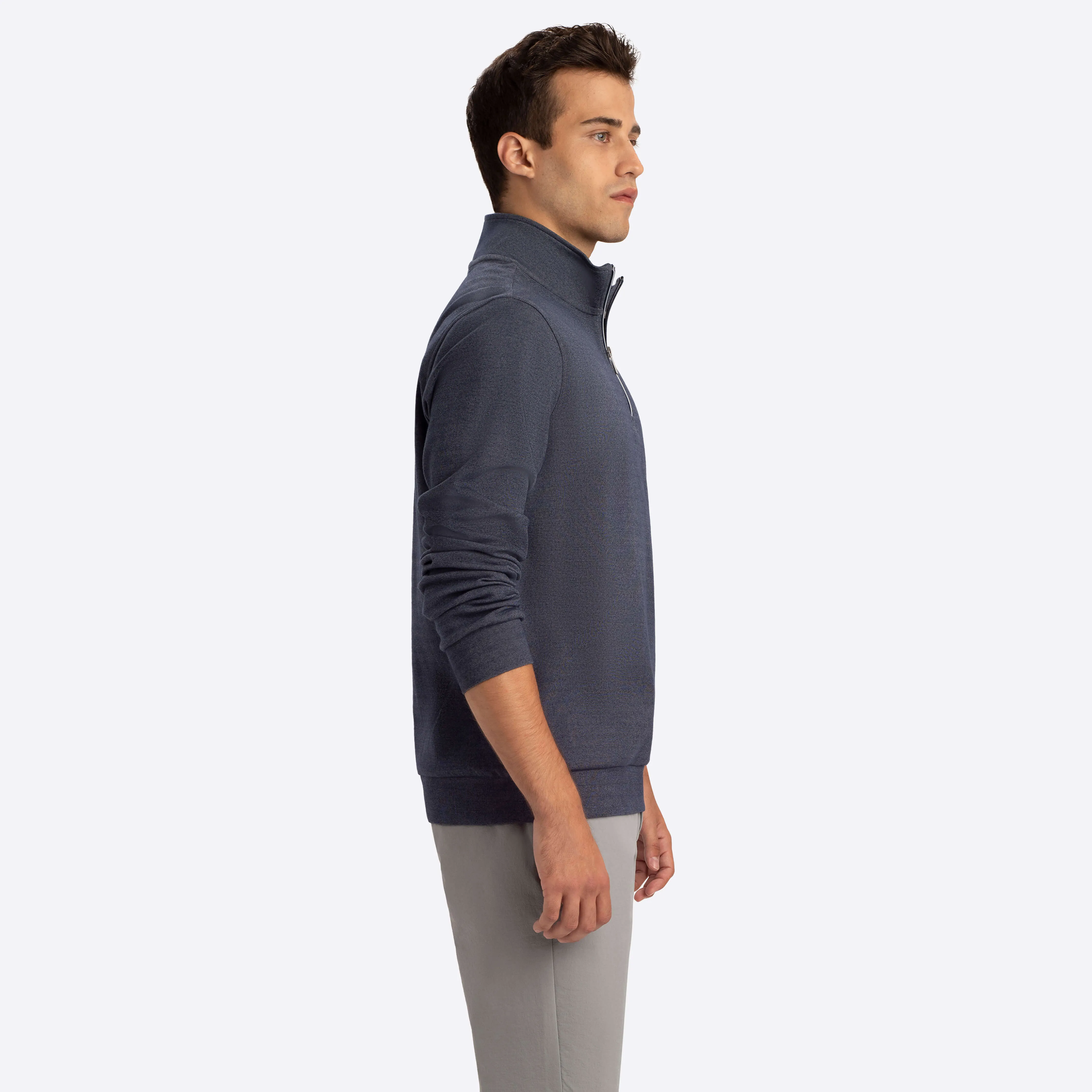 Quarter Zip Mock Neck