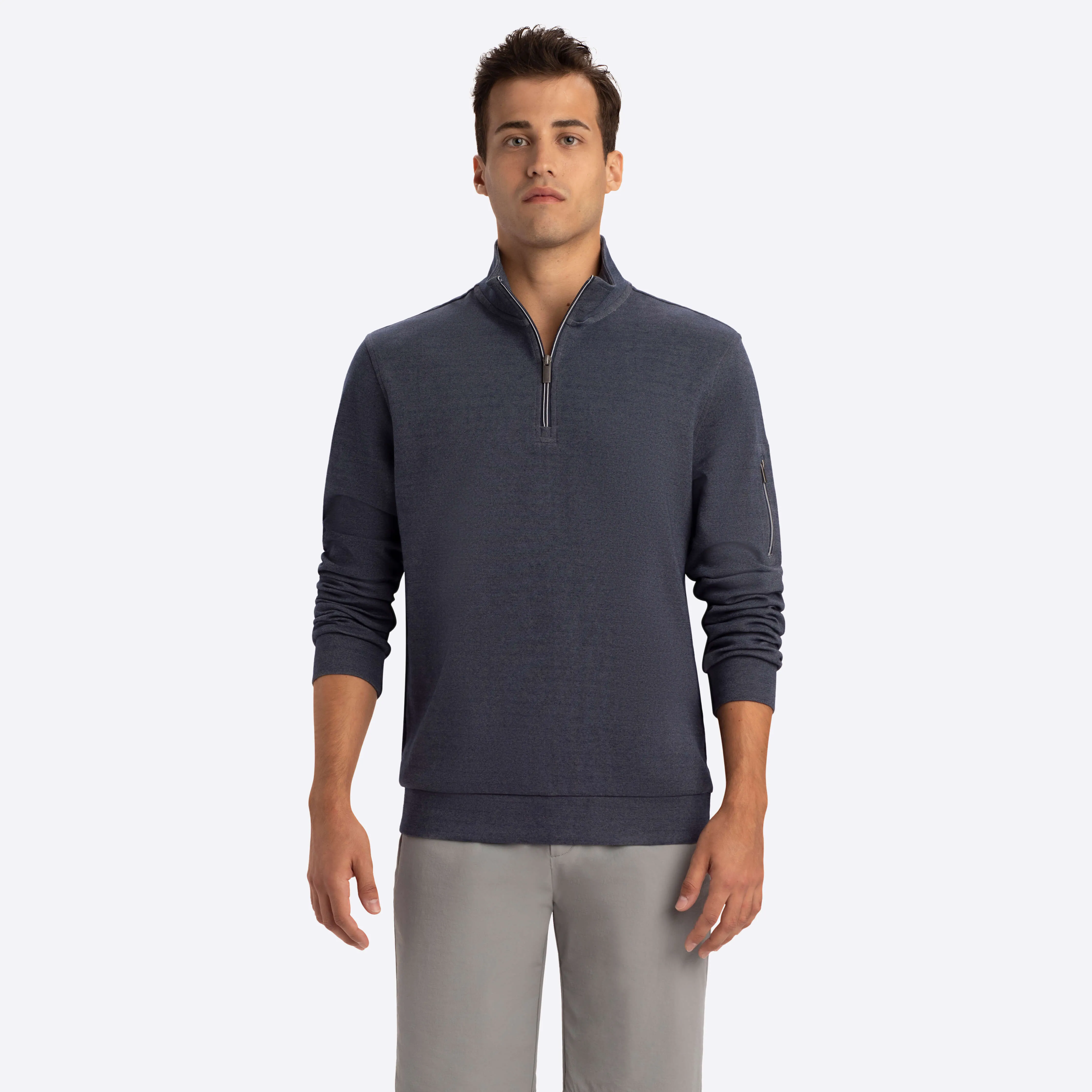 Quarter Zip Mock Neck