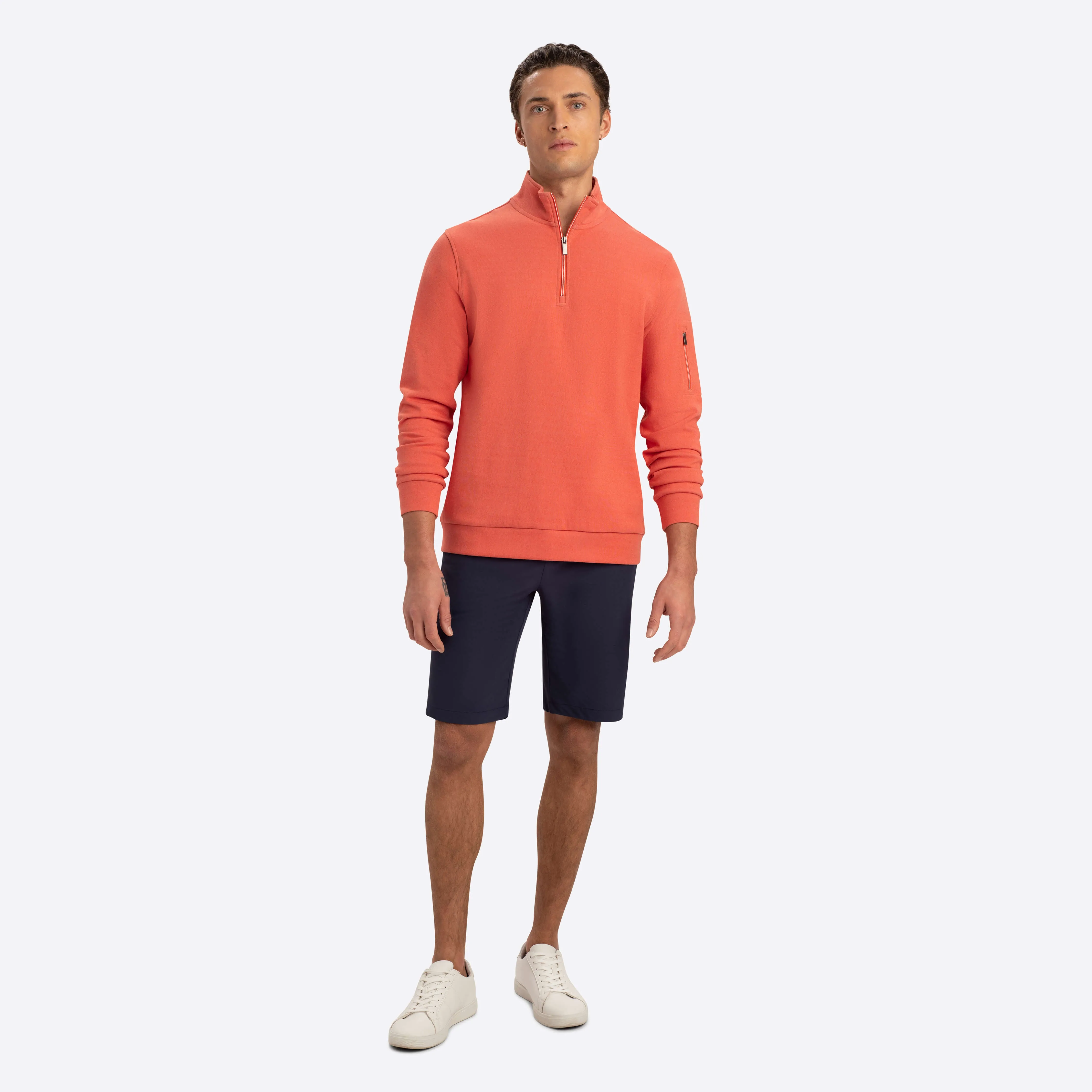 Quarter Zip Mock Neck