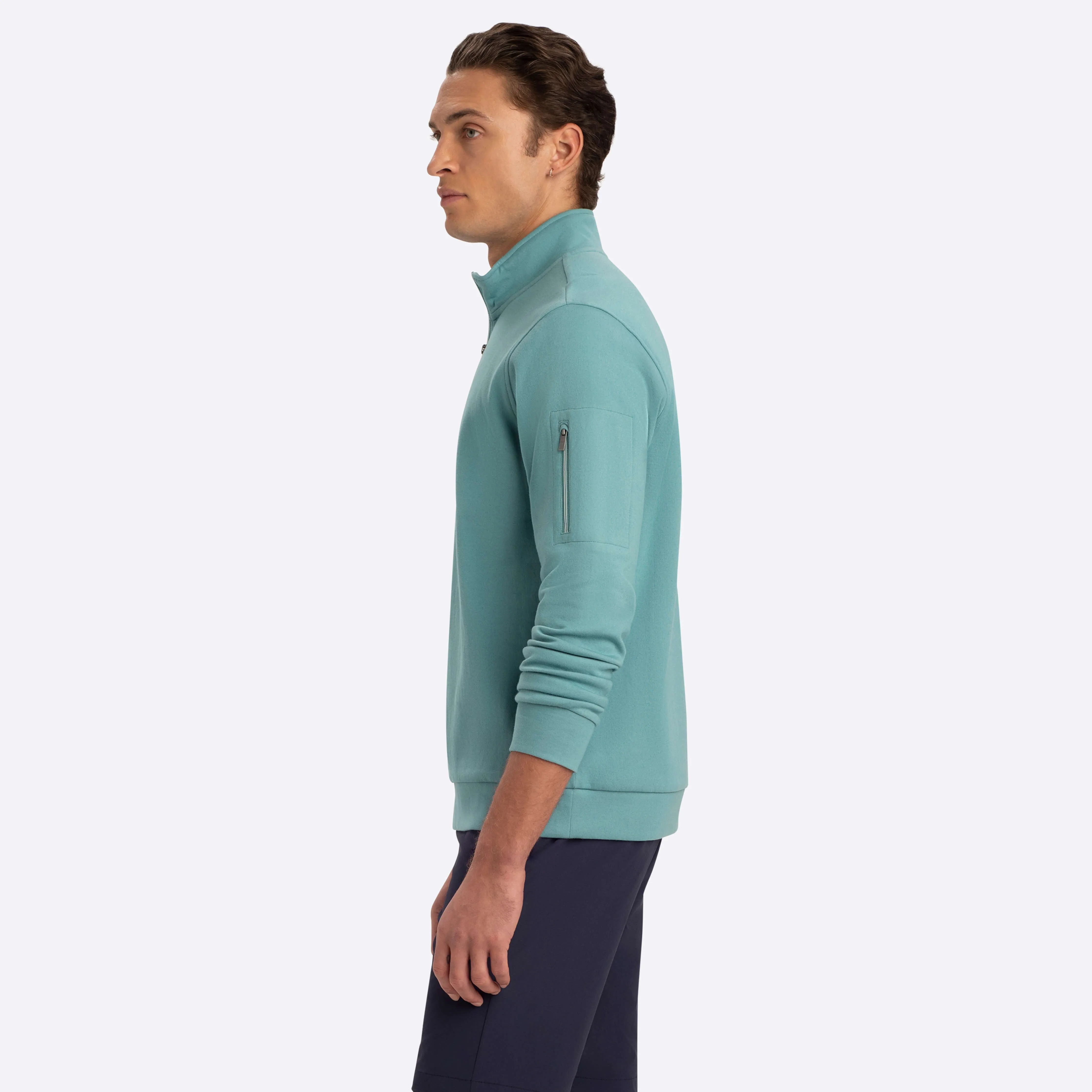 Quarter Zip Mock Neck
