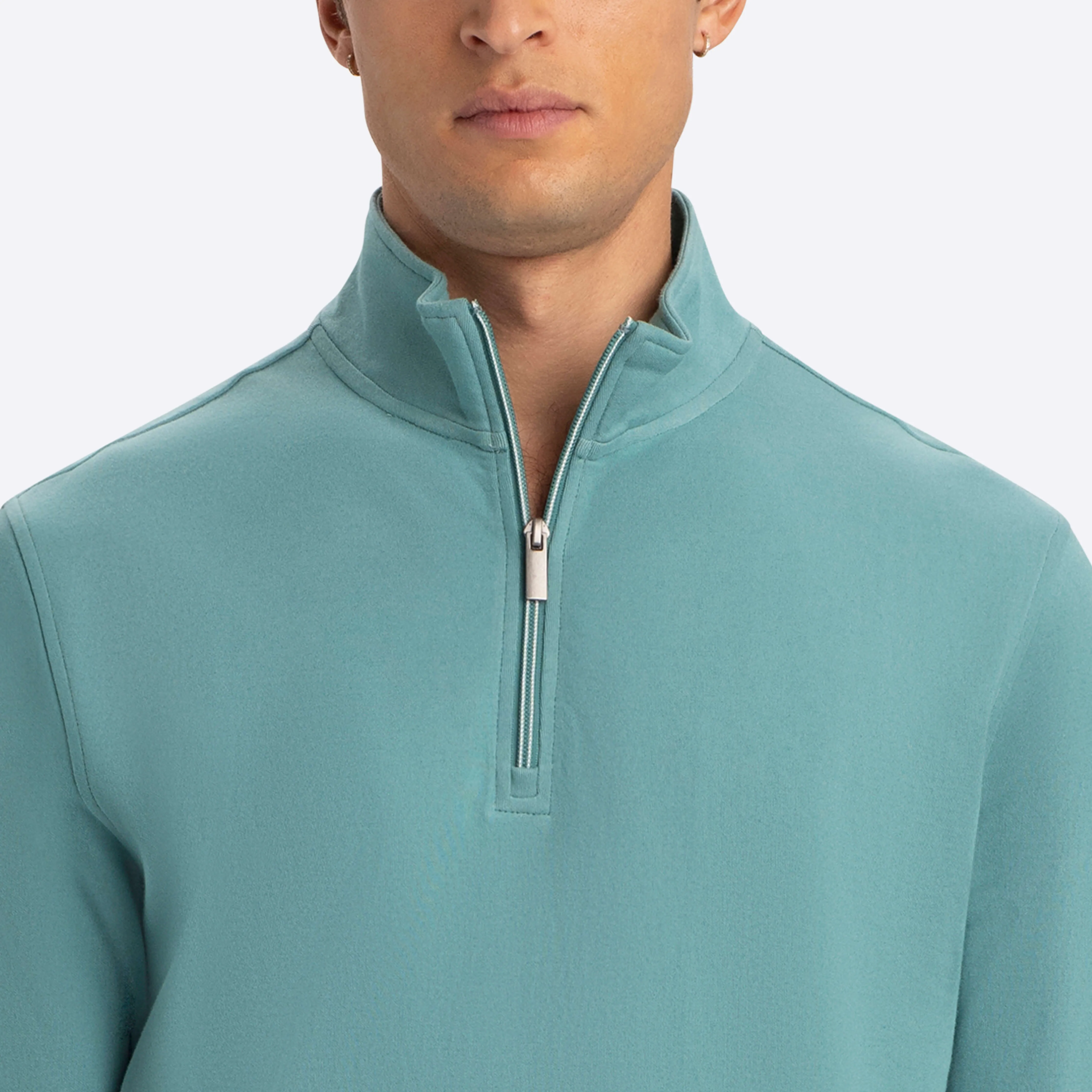 Quarter Zip Mock Neck