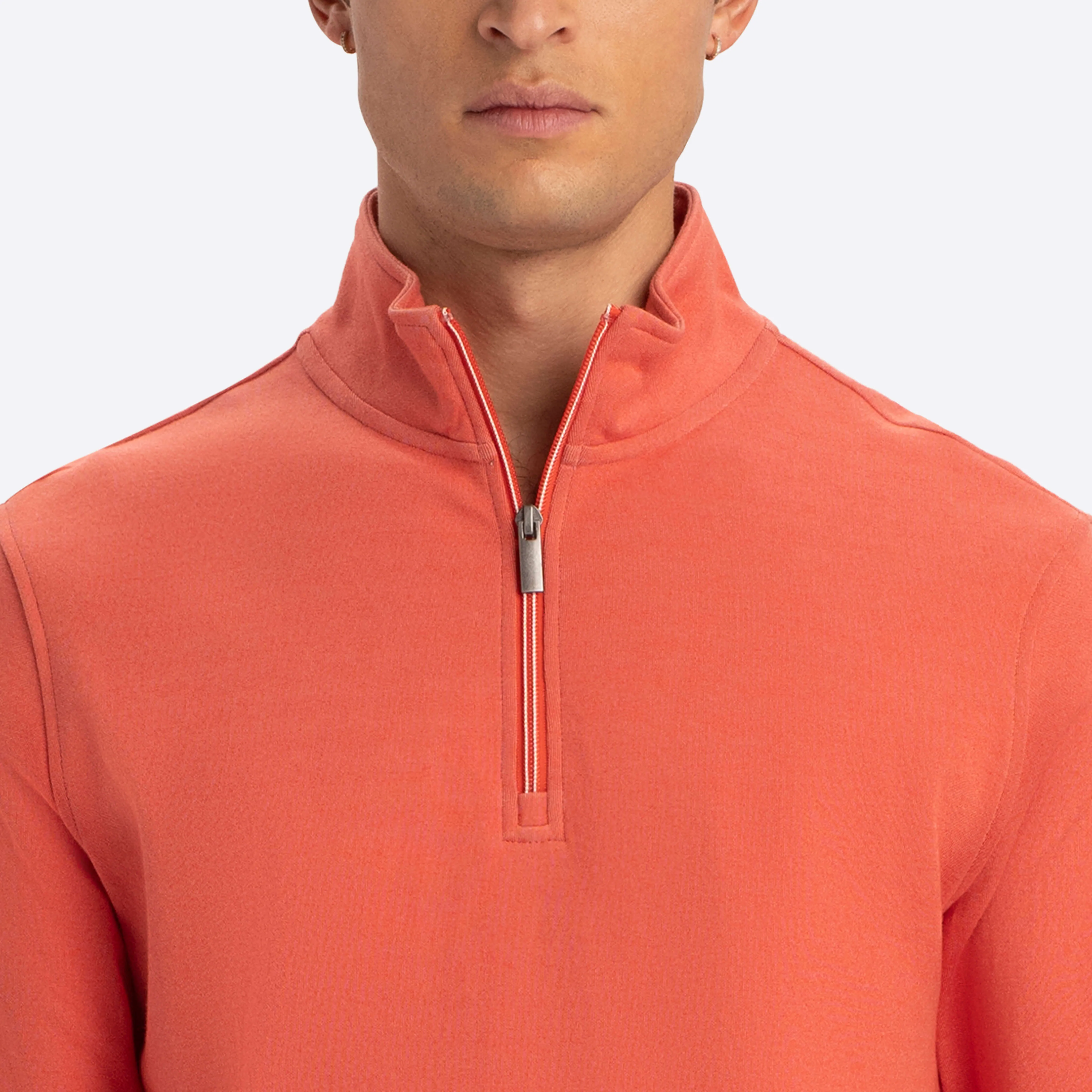 Quarter Zip Mock Neck