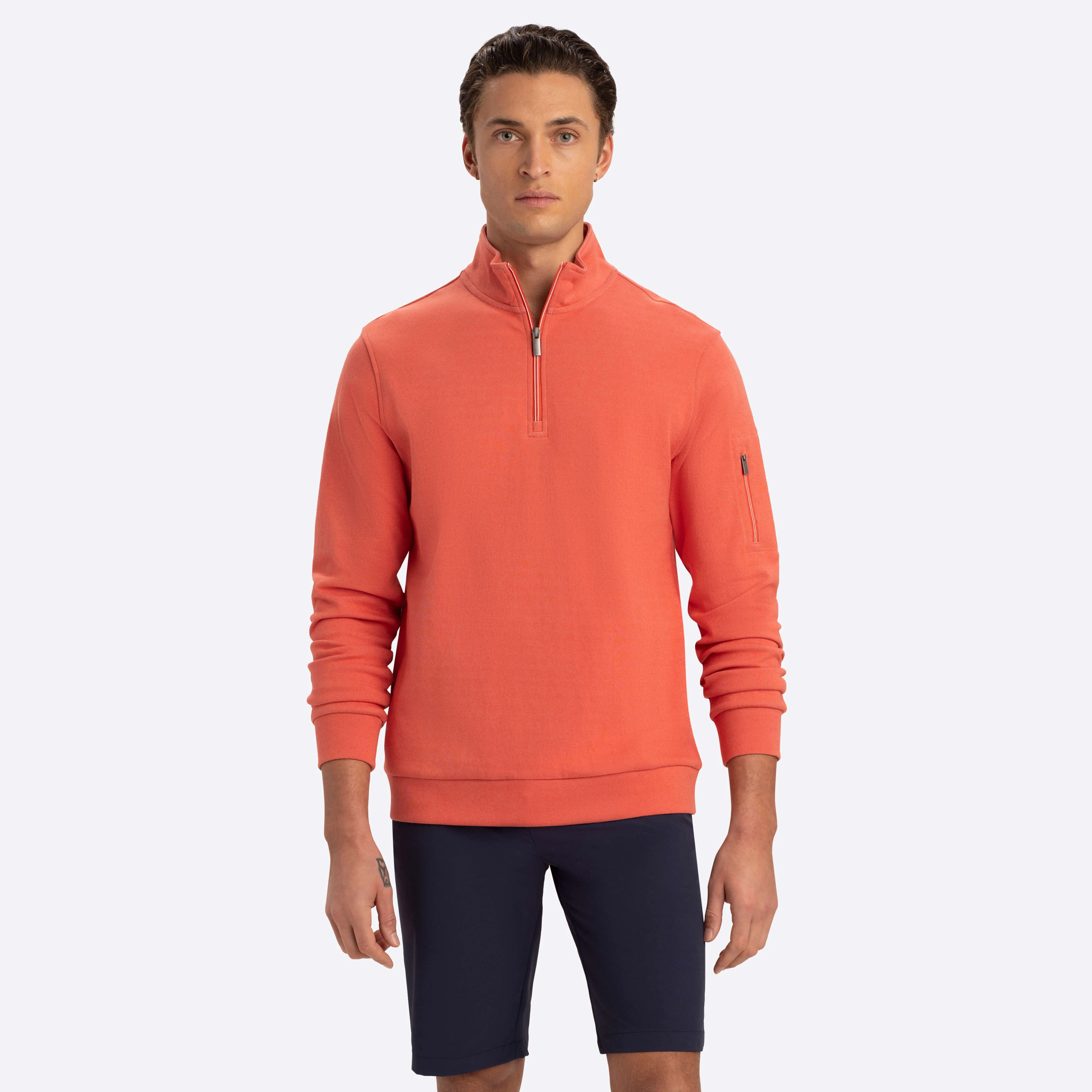 Quarter Zip Mock Neck