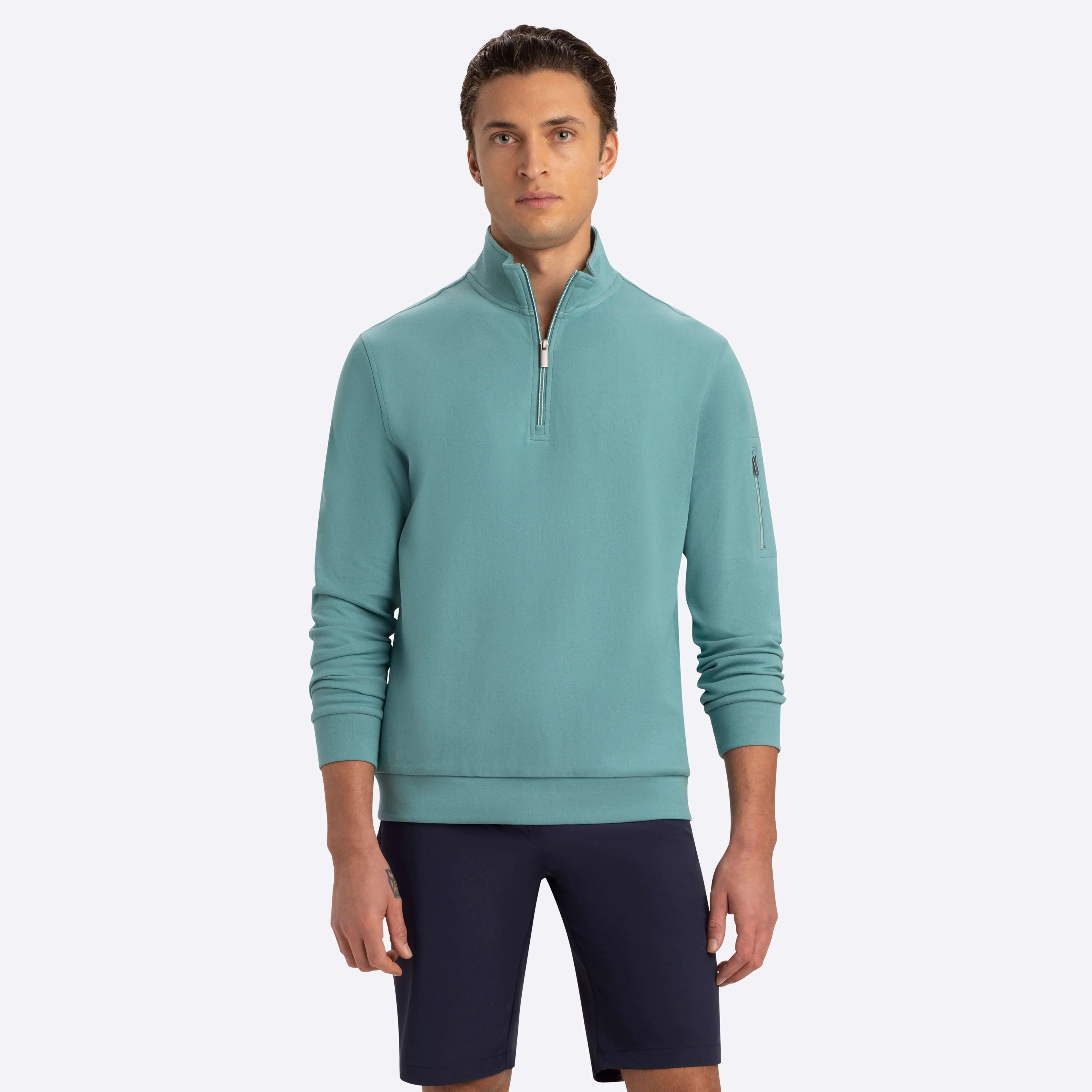 Quarter Zip Mock Neck