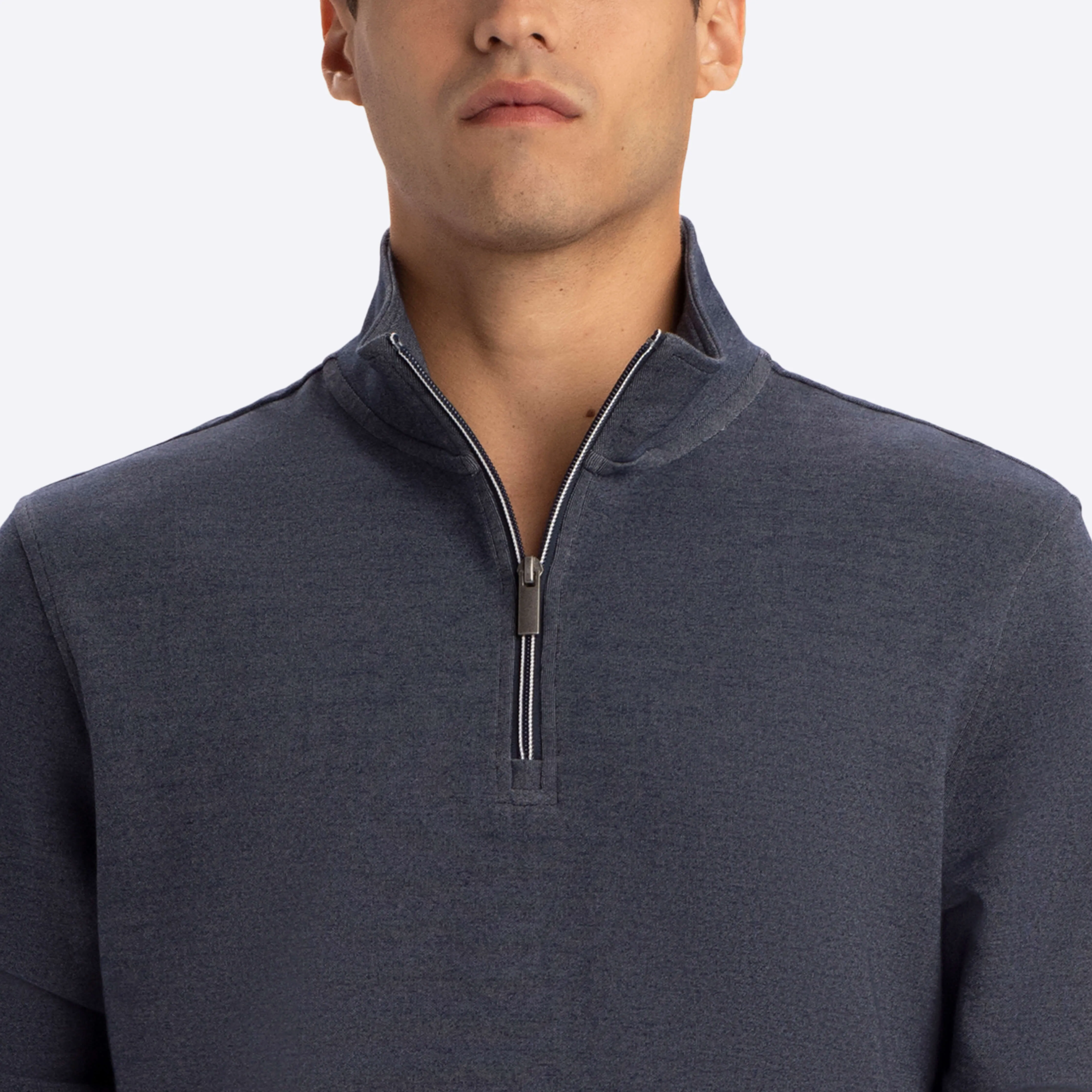 Quarter Zip Mock Neck