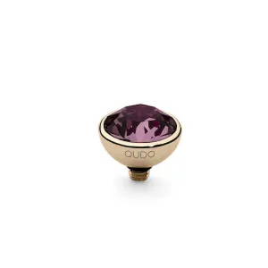 Qudo Bottone 10mm Gold Topper - Amethyst