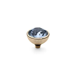 Qudo Bottone 10mm Gold Topper - Light Sapphire