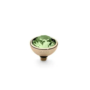 Qudo Bottone 10mm Gold Topper - Peridot