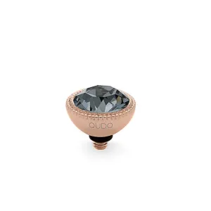 Qudo Fabero 11mm Rose Gold Topper - Silver Night