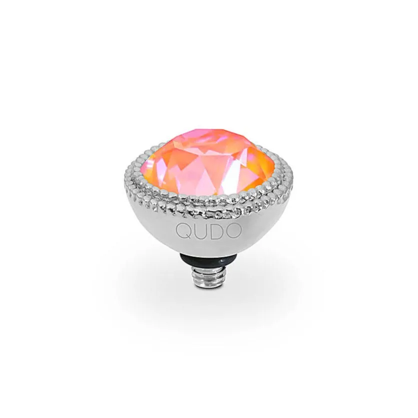 Qudo Fabero 11mm Silver Topper - Orange Glow Delite