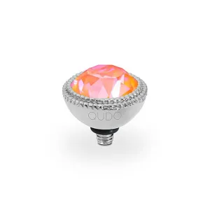 Qudo Fabero 11mm Silver Topper - Orange Glow Delite