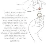 Qudo Fabero 11mm Silver Topper - Smoked Topaz