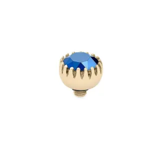 Qudo London 8mm Gold Topper - Metallic Blue