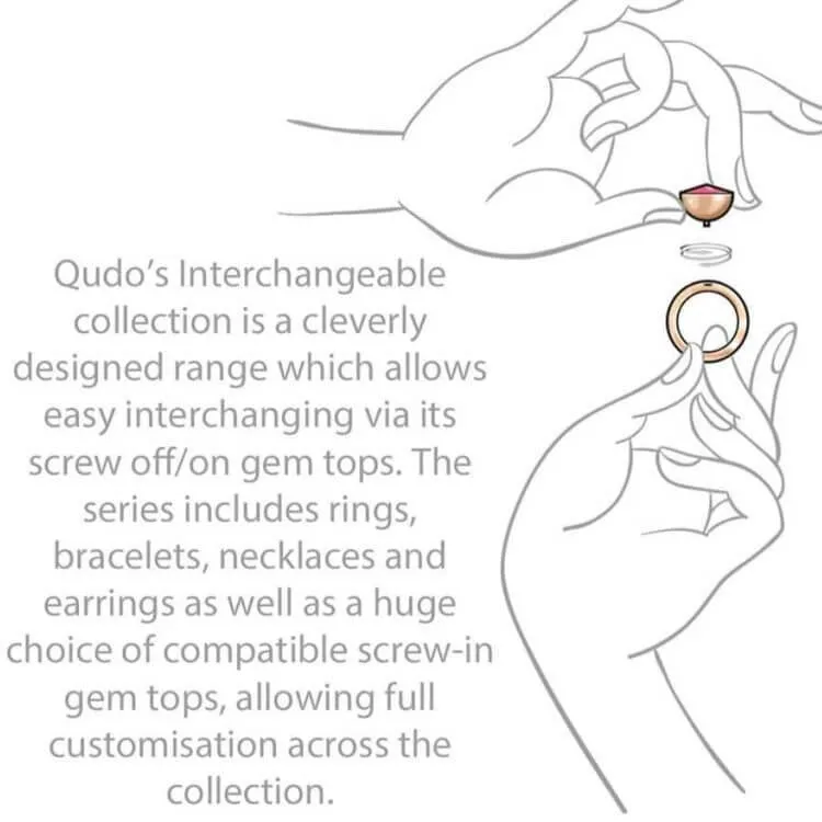 Qudo Sesto 10mm Gold Topper - Royal Blue