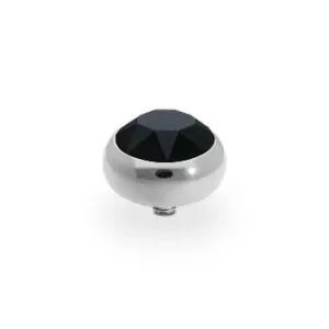 Qudo Sesto 10mm Silver Topper - Jet Black