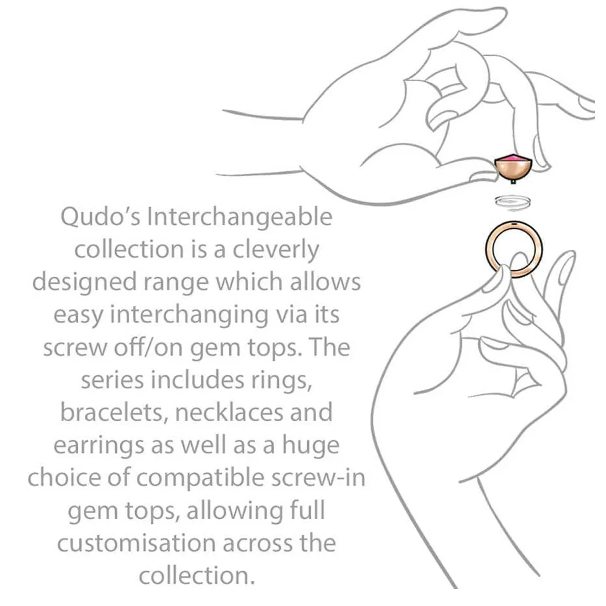 Qudo Stella 9mm Gold Topper