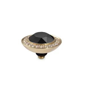 Qudo Tondo Deluxe 13mm Gold Topper - Jet Black