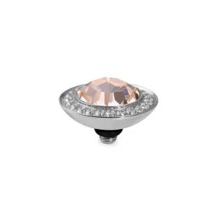 Qudo Tondo Deluxe 13mm Silver Topper - Gold Quartz