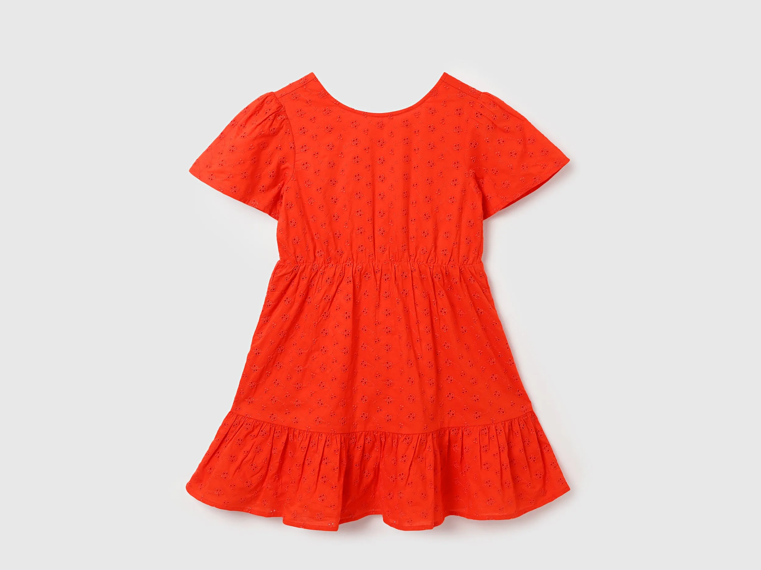 Regular Fit Round Neck Embroidered Dresses