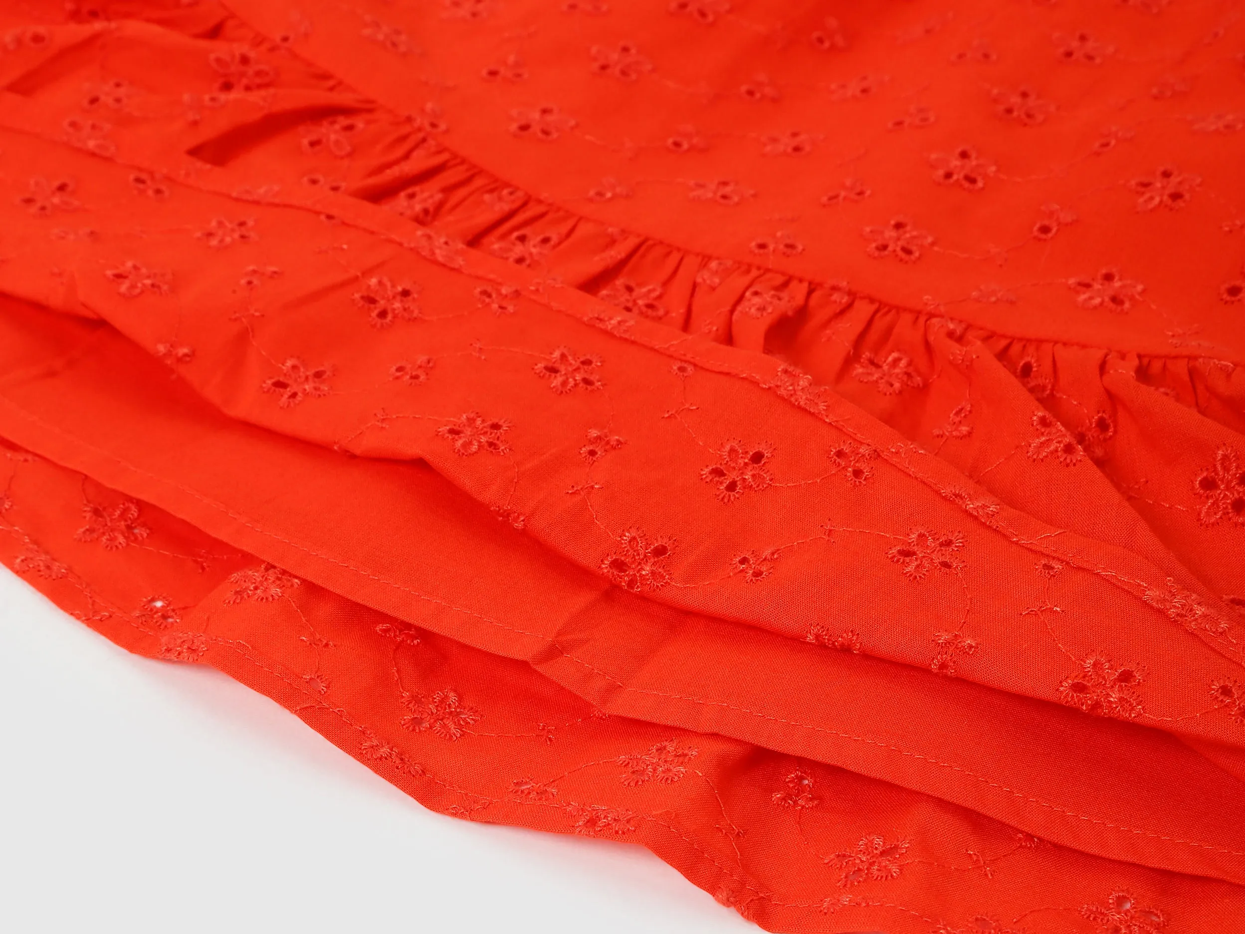 Regular Fit Round Neck Embroidered Dresses