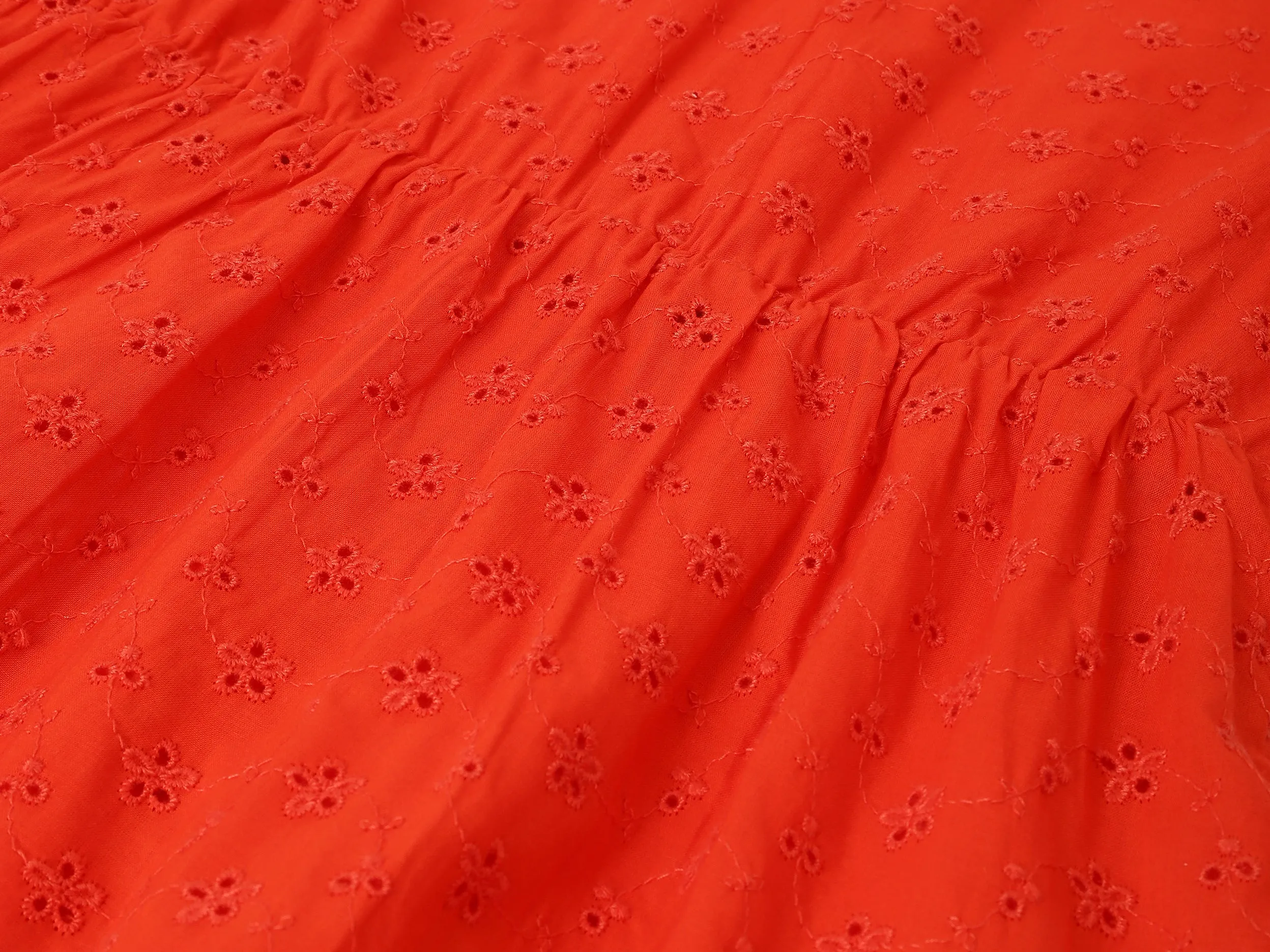 Regular Fit Round Neck Embroidered Dresses