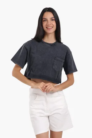 Relaxed Fit Cropped T-Shirt