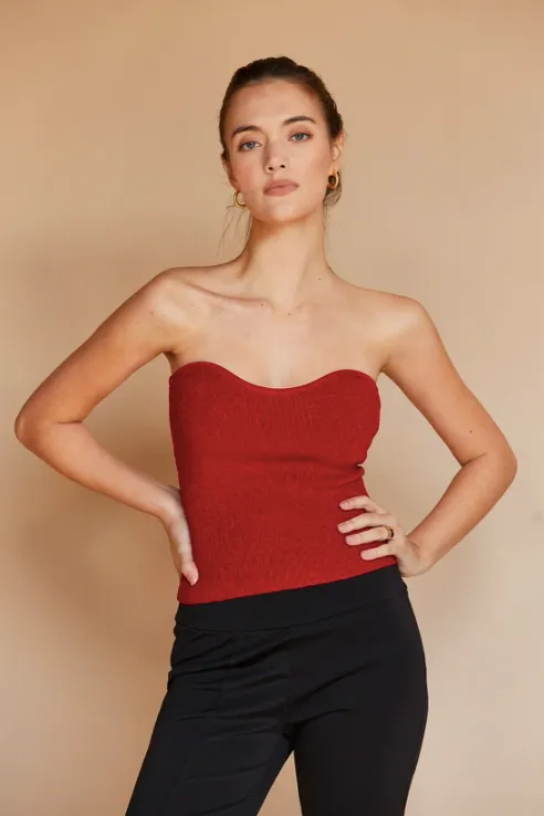 Rey Ribbed Tube Top