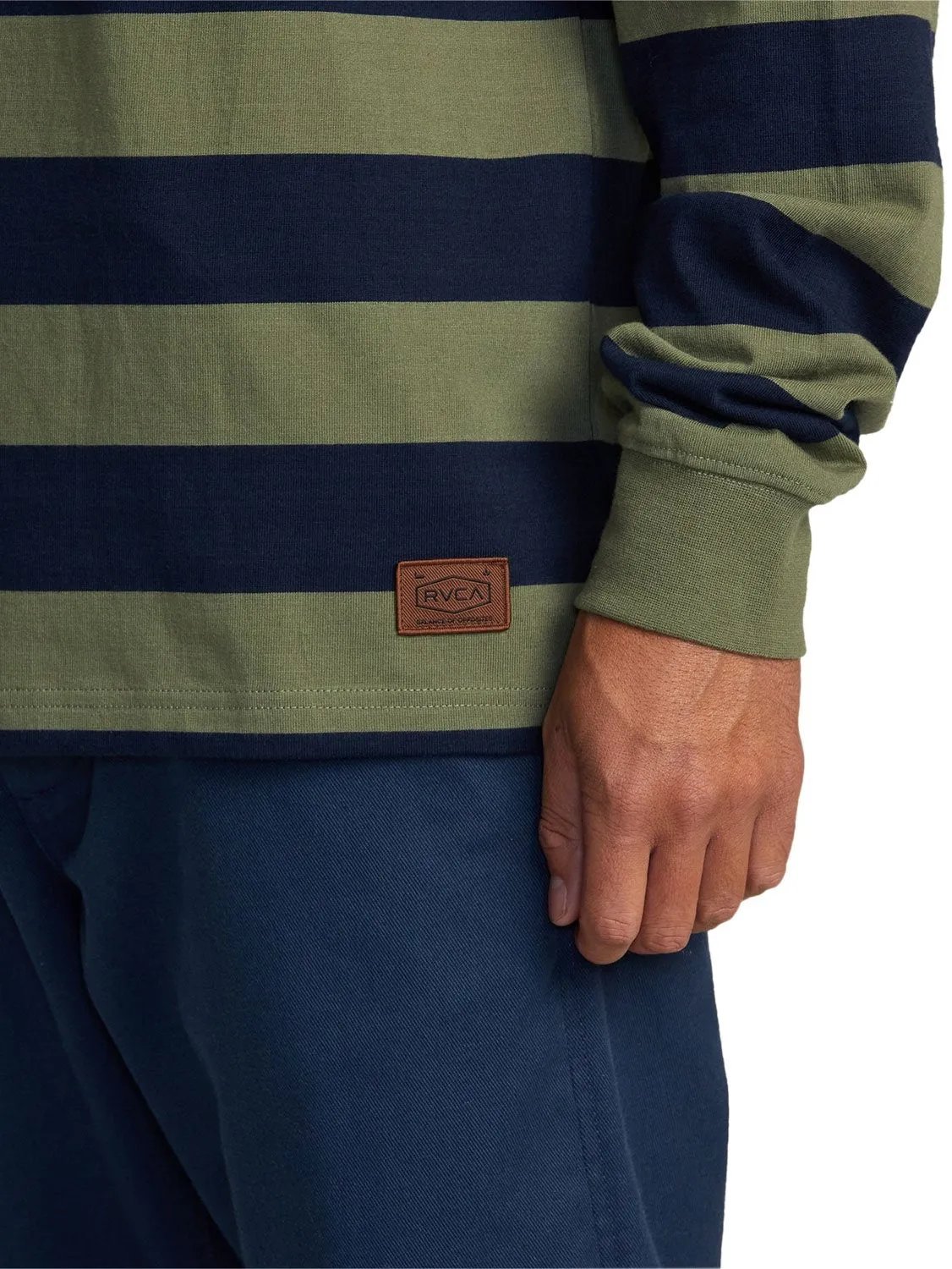 RVCA Men's Chainmail Stripe Pullover