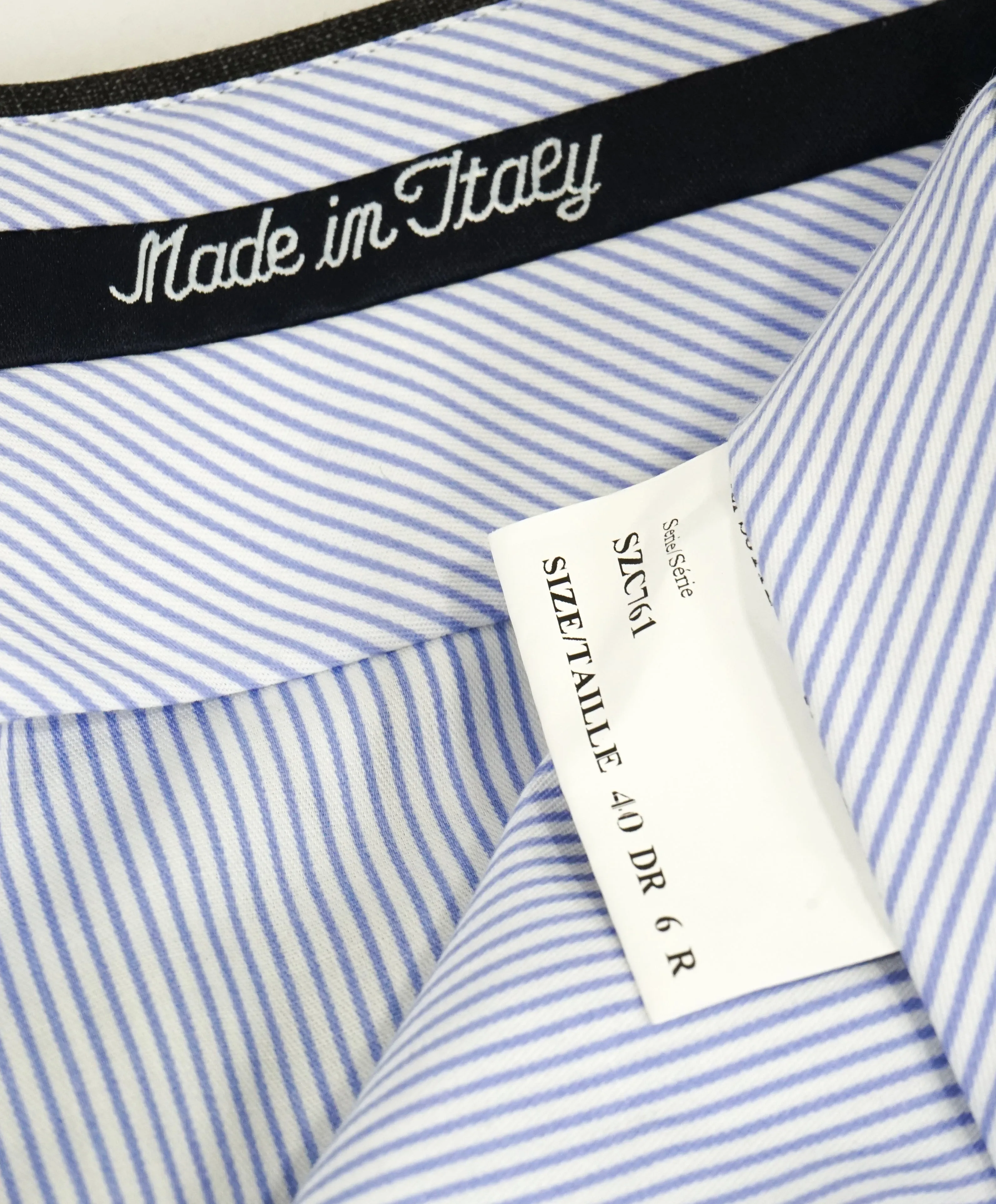 SAKS FIFTH AVE -Brown Wool MADE IN ITALY Plaid Check Flat Front Dress Pants - 34W