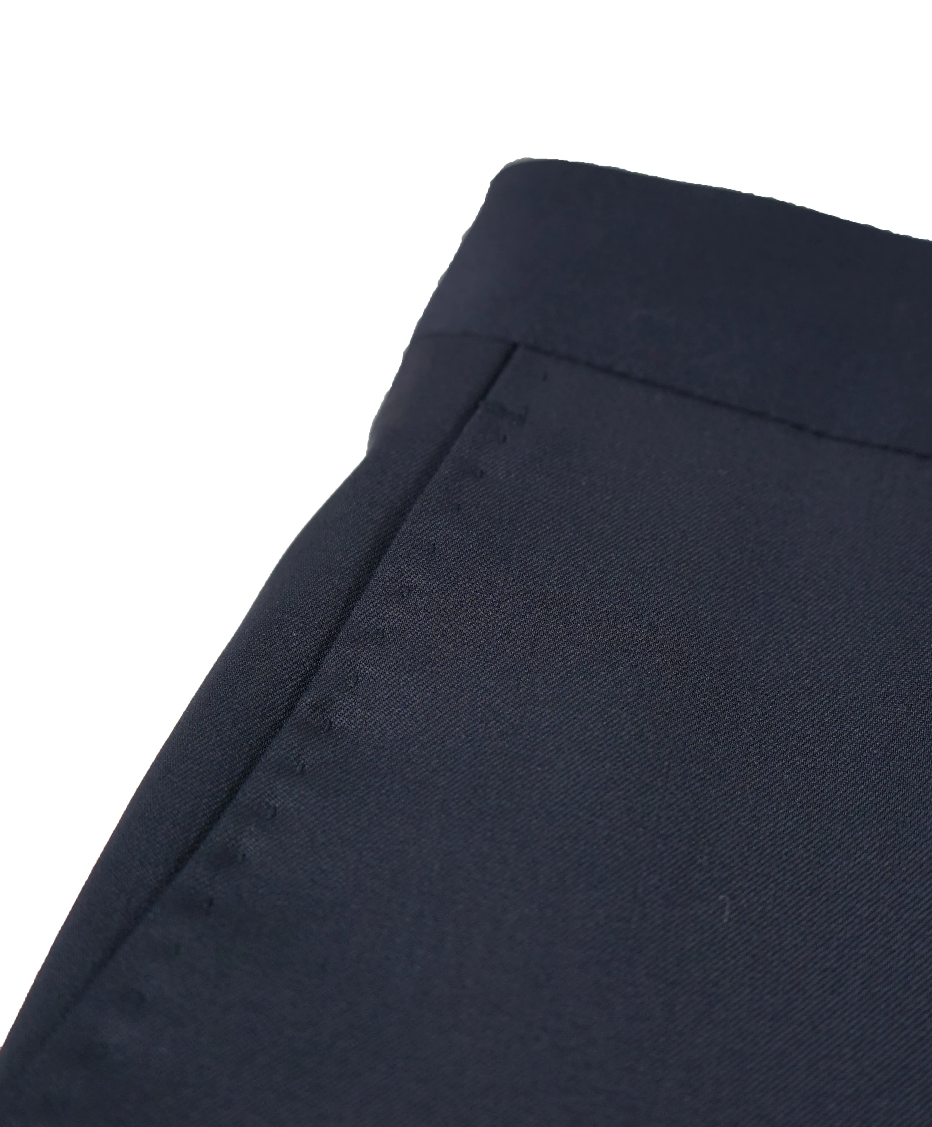 SAKS FIFTH AVE -Navy Wool / Silk MADE IN ITALY Flat Front Dress Pants- 38W