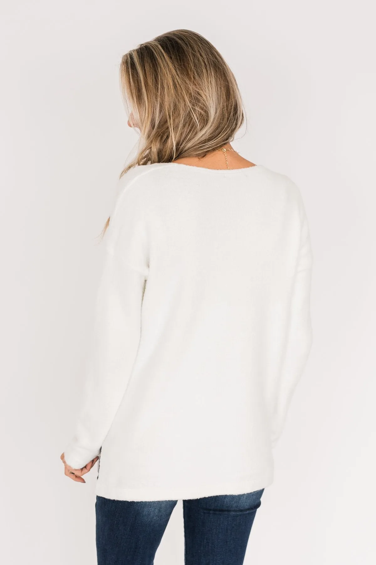 Say You Do Sweater- Off White